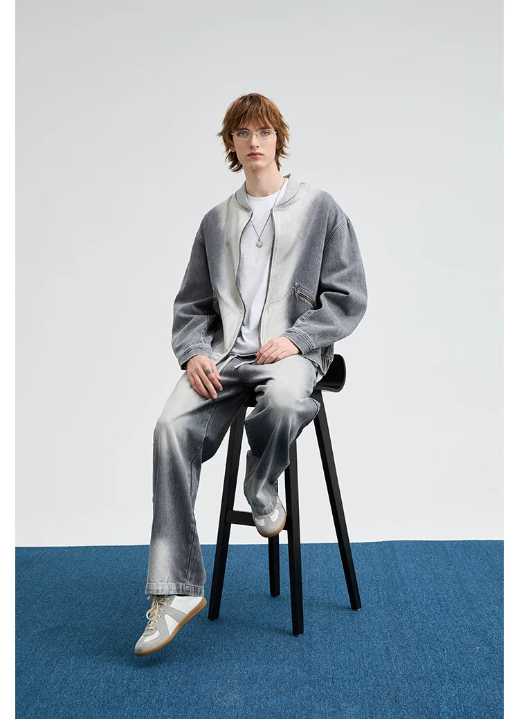 Concrete Gradient Bomber Jacket