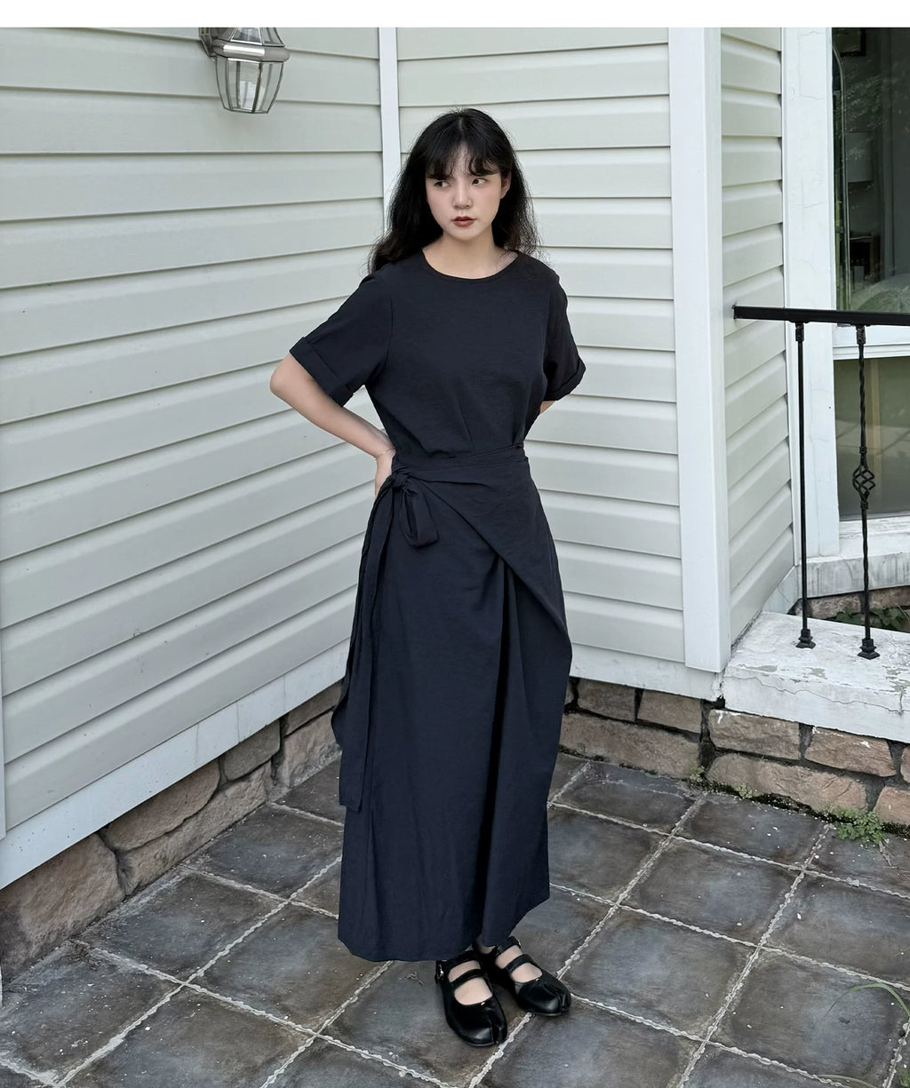 Cocoon Wrap Tie Dress