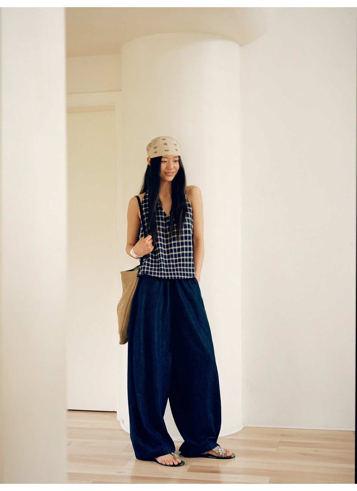 Cloud Barrel Denim Trousers
