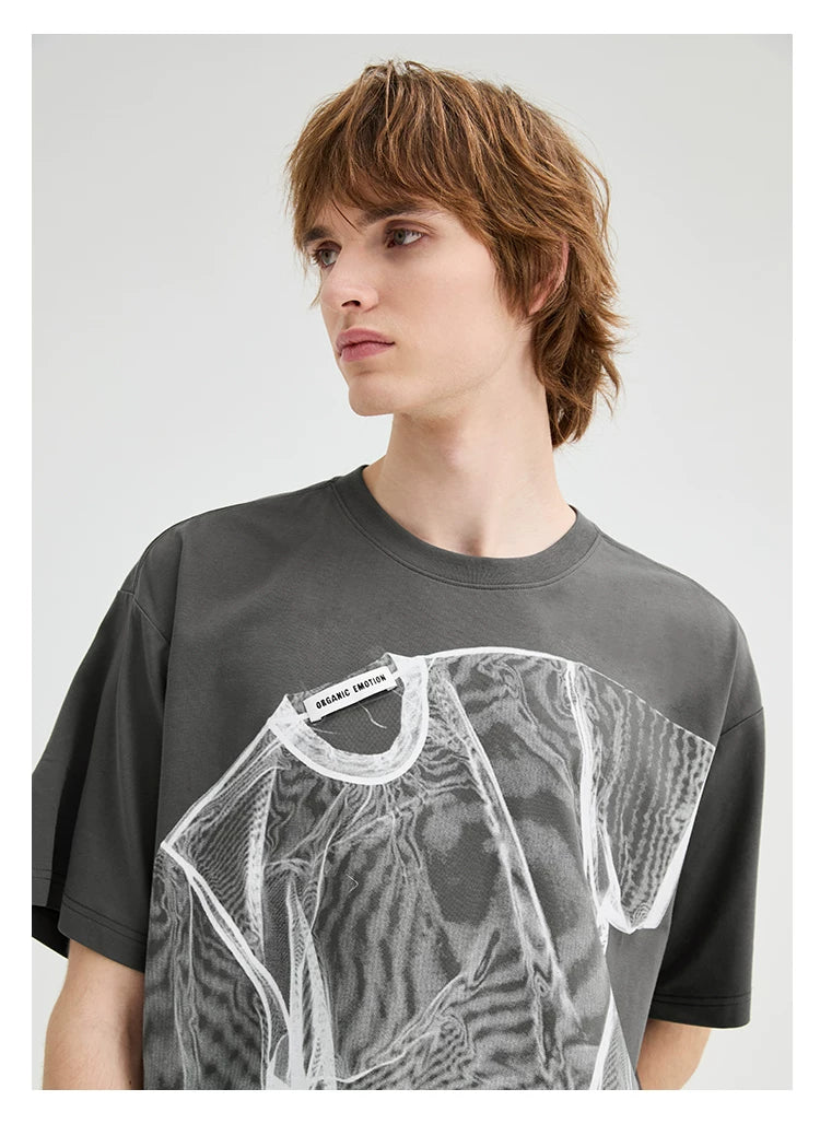 Trompe L’Oeil Print Tee