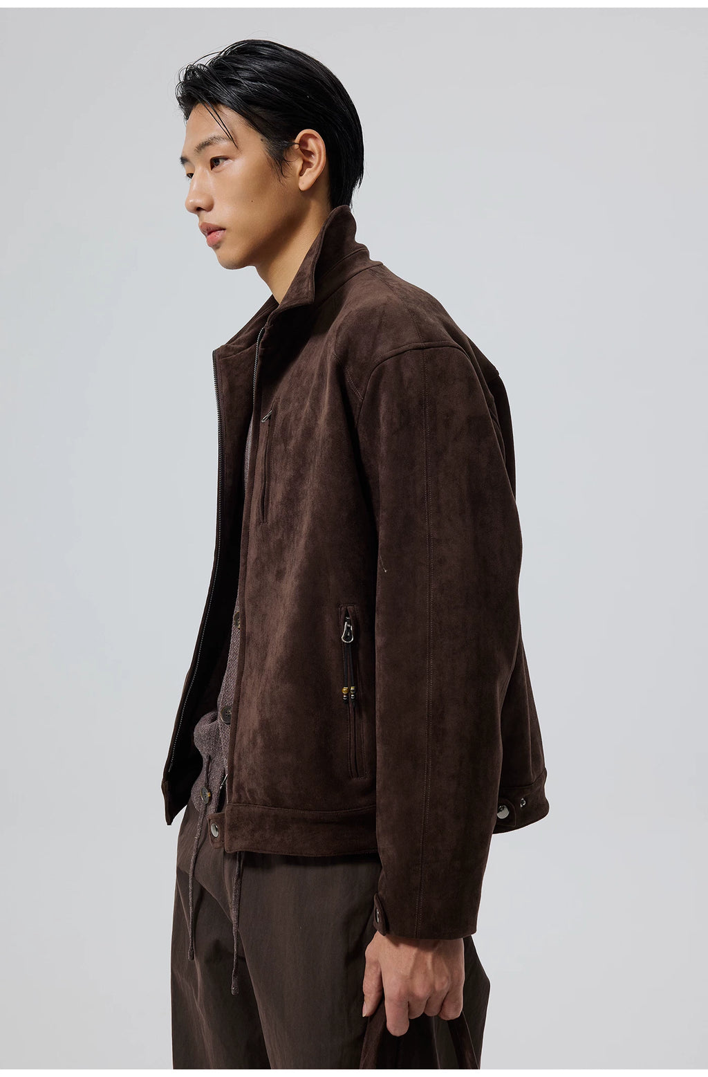 Burnished Point-Collar Jacket