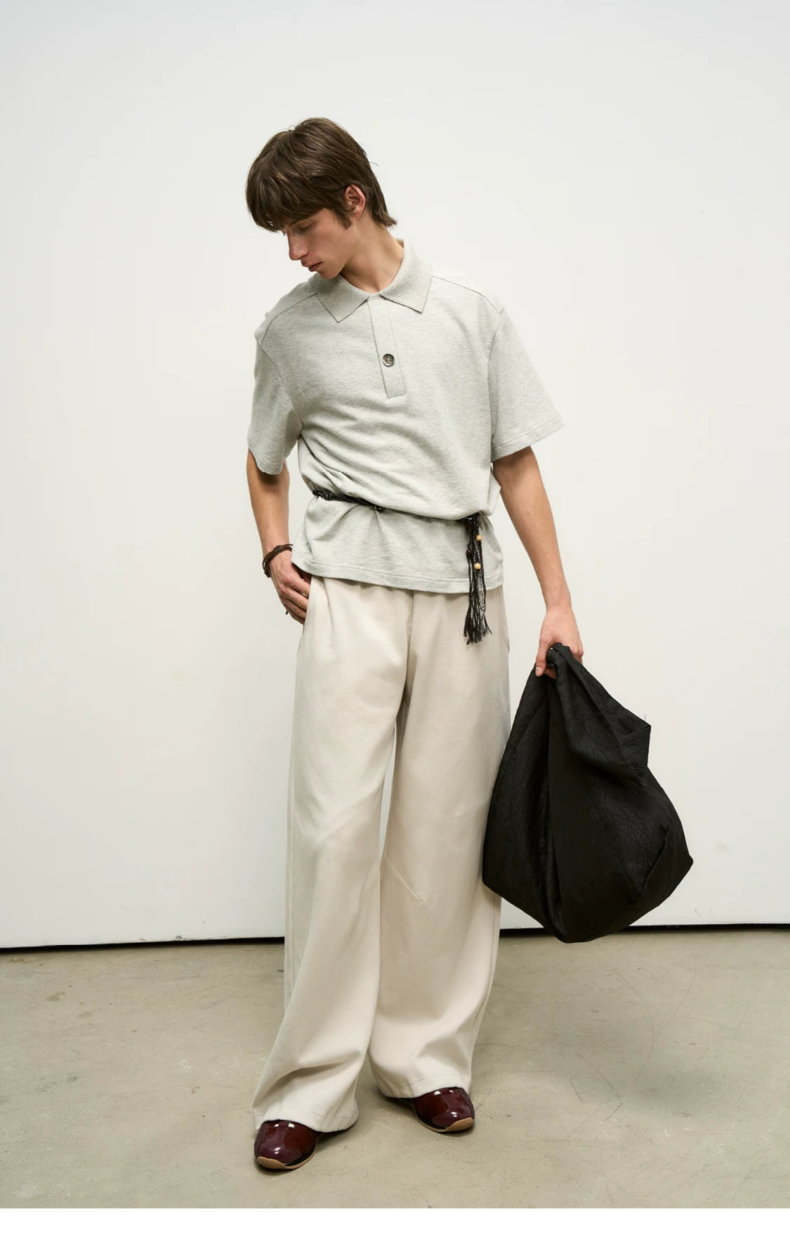 Hybrid Reconstructed Wide-Leg Sweatpants