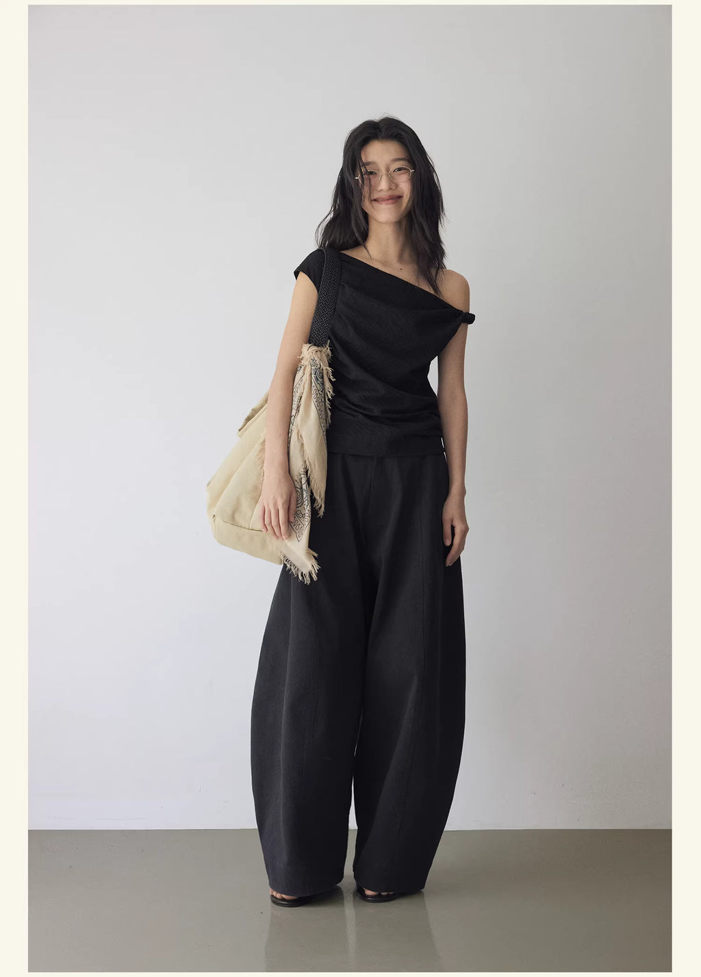 Textured Topography Off-Shoulder Top