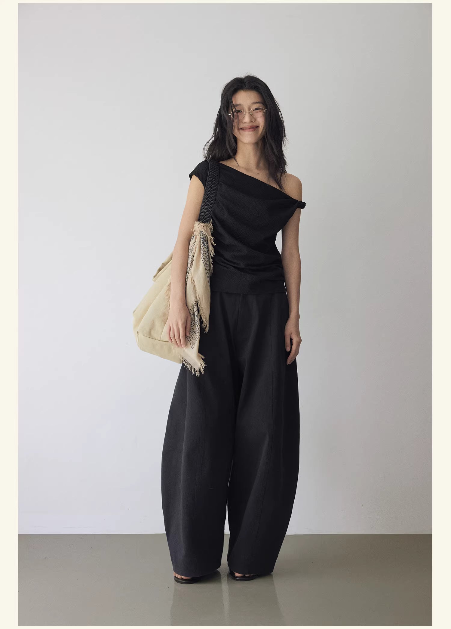 Textured Topography Off-Shoulder Top