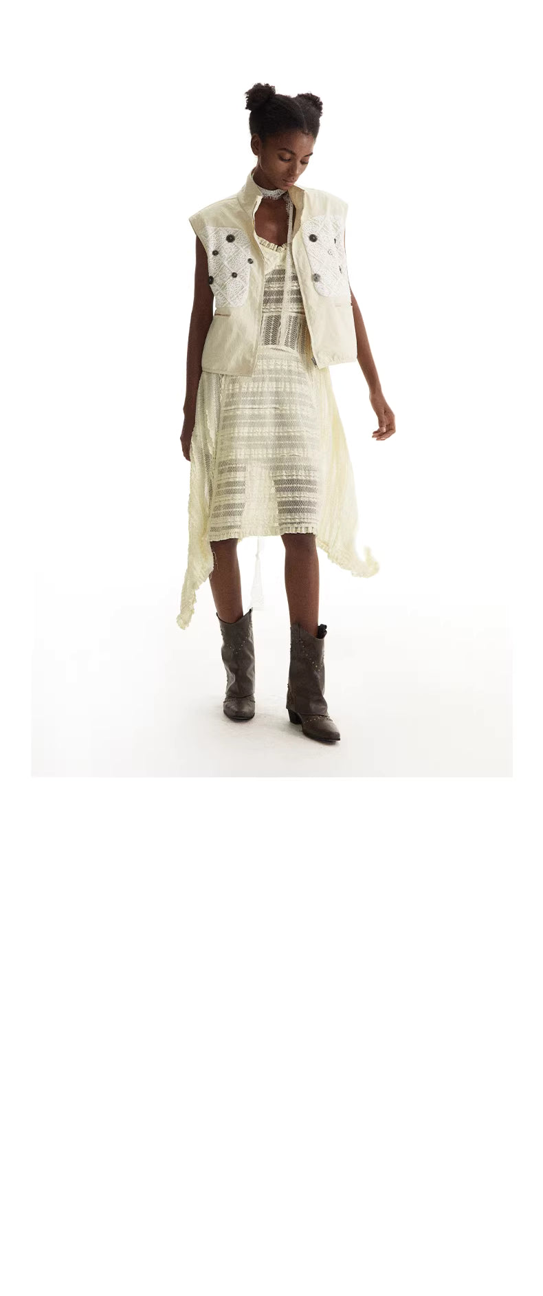 Kinetic Web Midi Dress