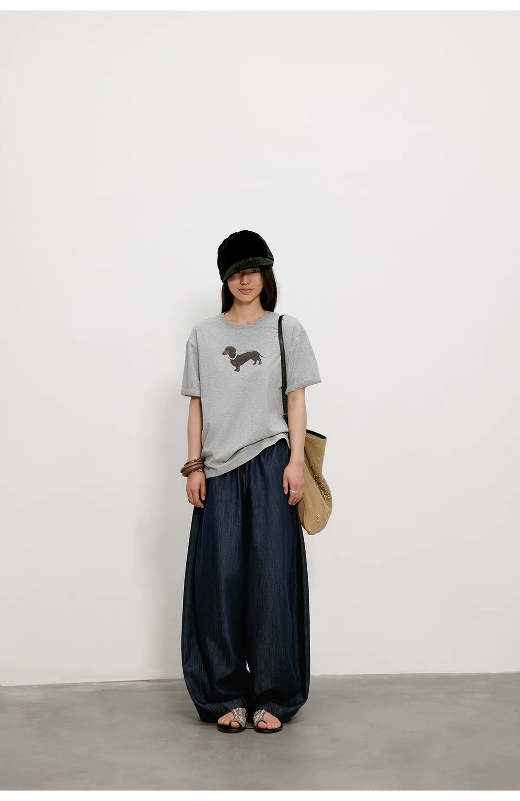Cloud Barrel Denim Trousers