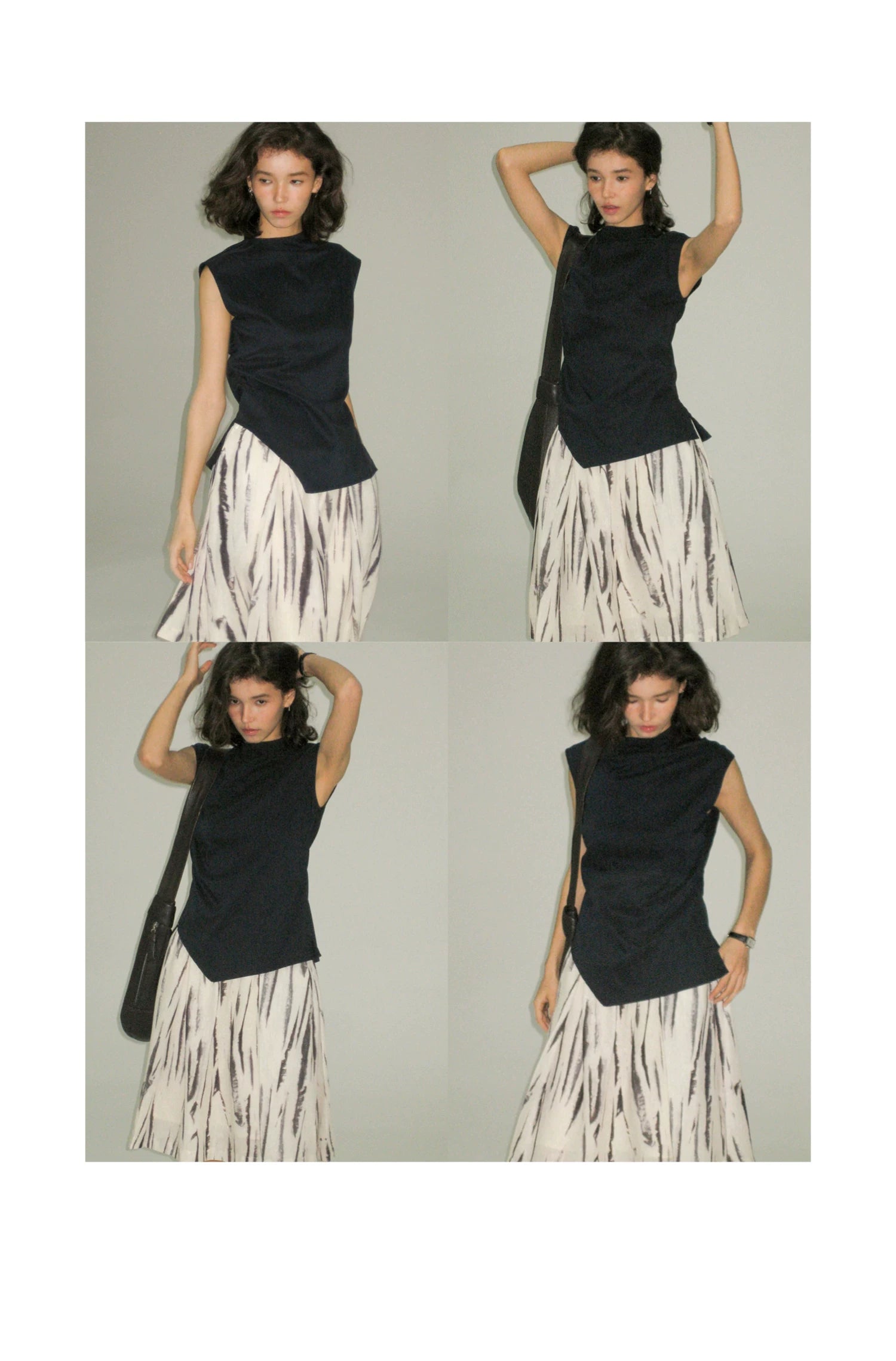 Lyocell Linen Sleeveless Top in Terracotta or Navy