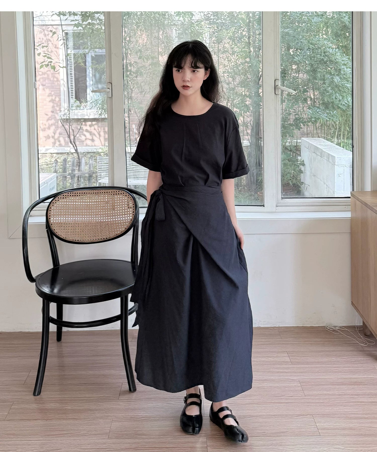 Cocoon Wrap Tie Dress
