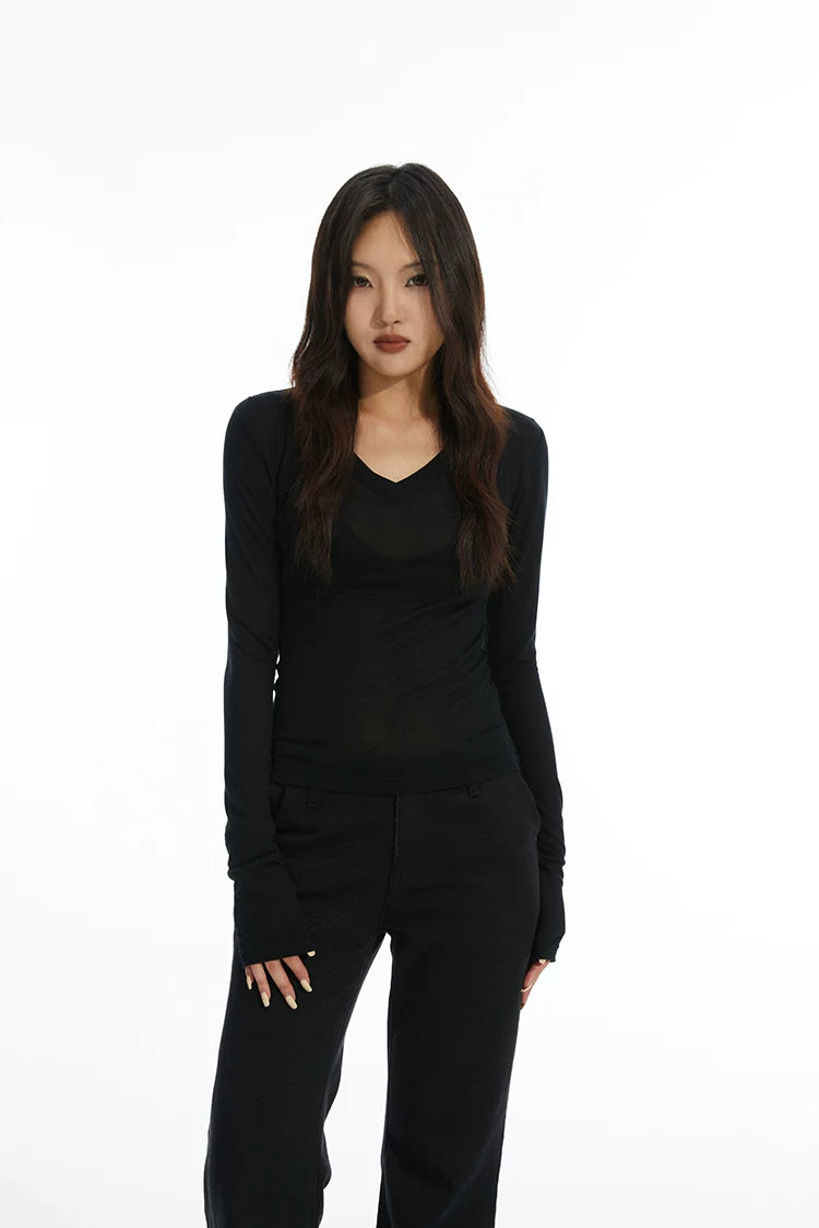 Second Skin Thumbhole Long Sleeve Top