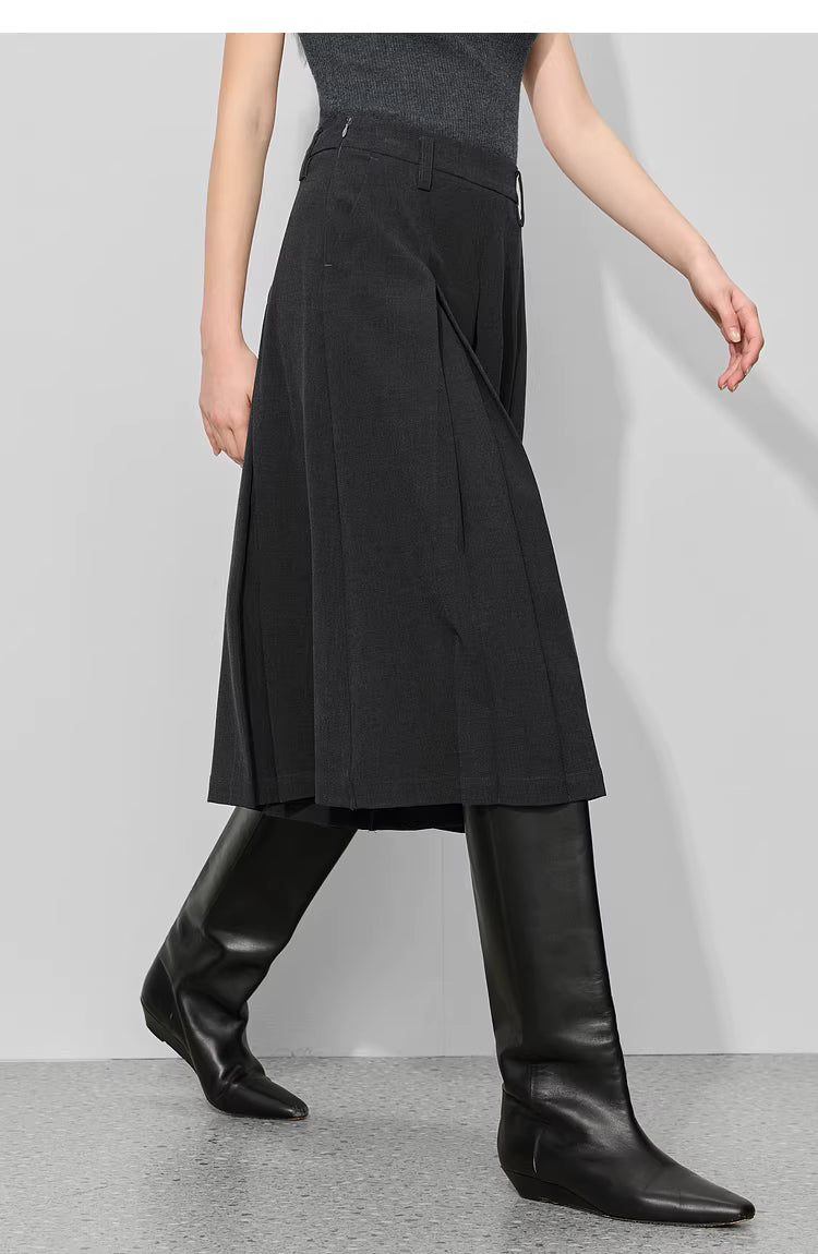 A-Line Pleated Culottes