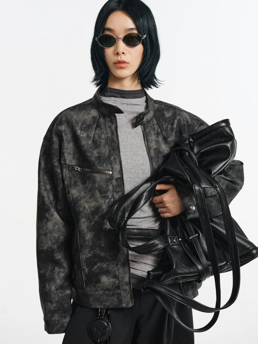 Strapped Buckle Soft-Structure Shoulder Bag