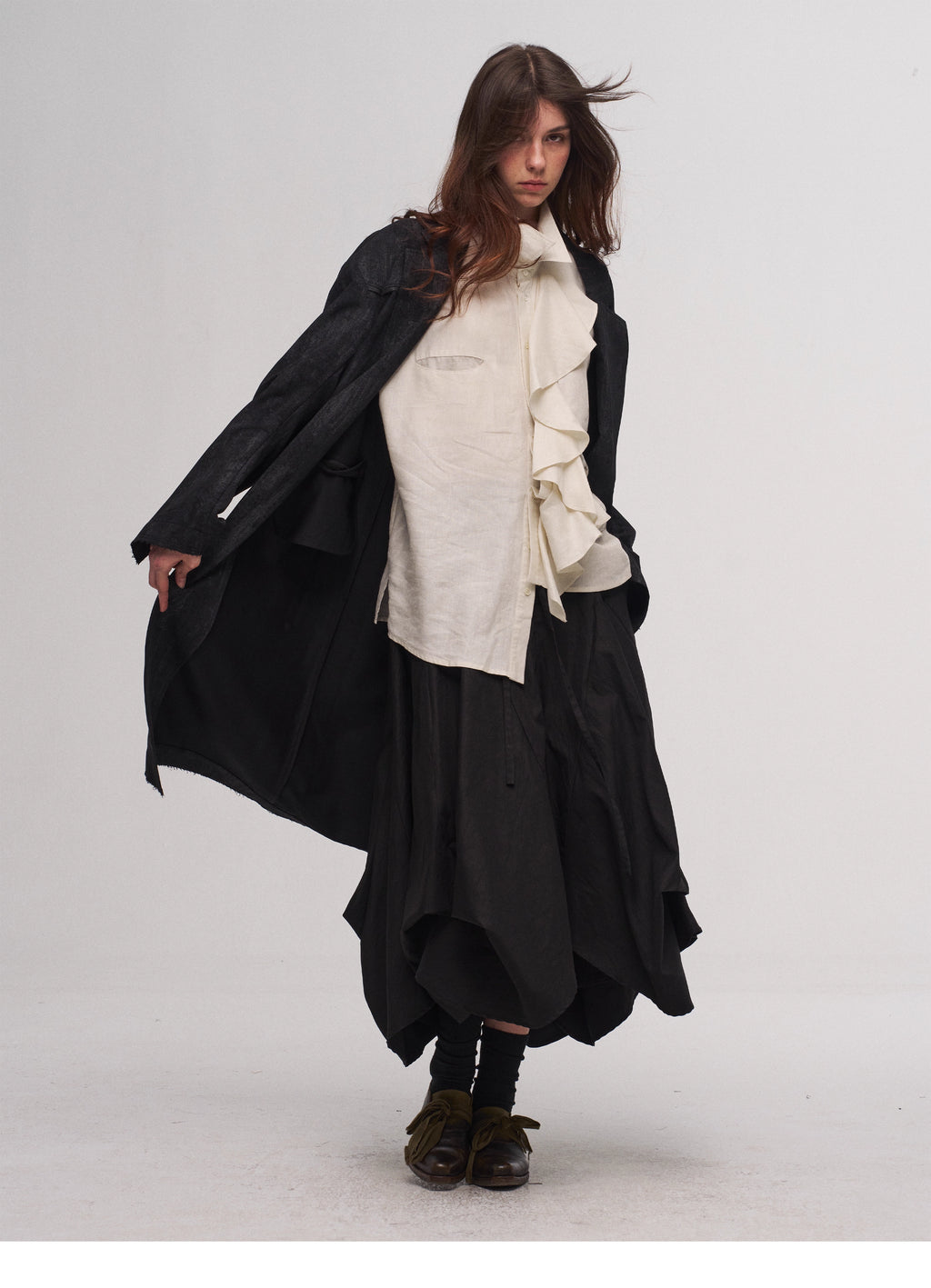 Tulip Skirt in Black Ink