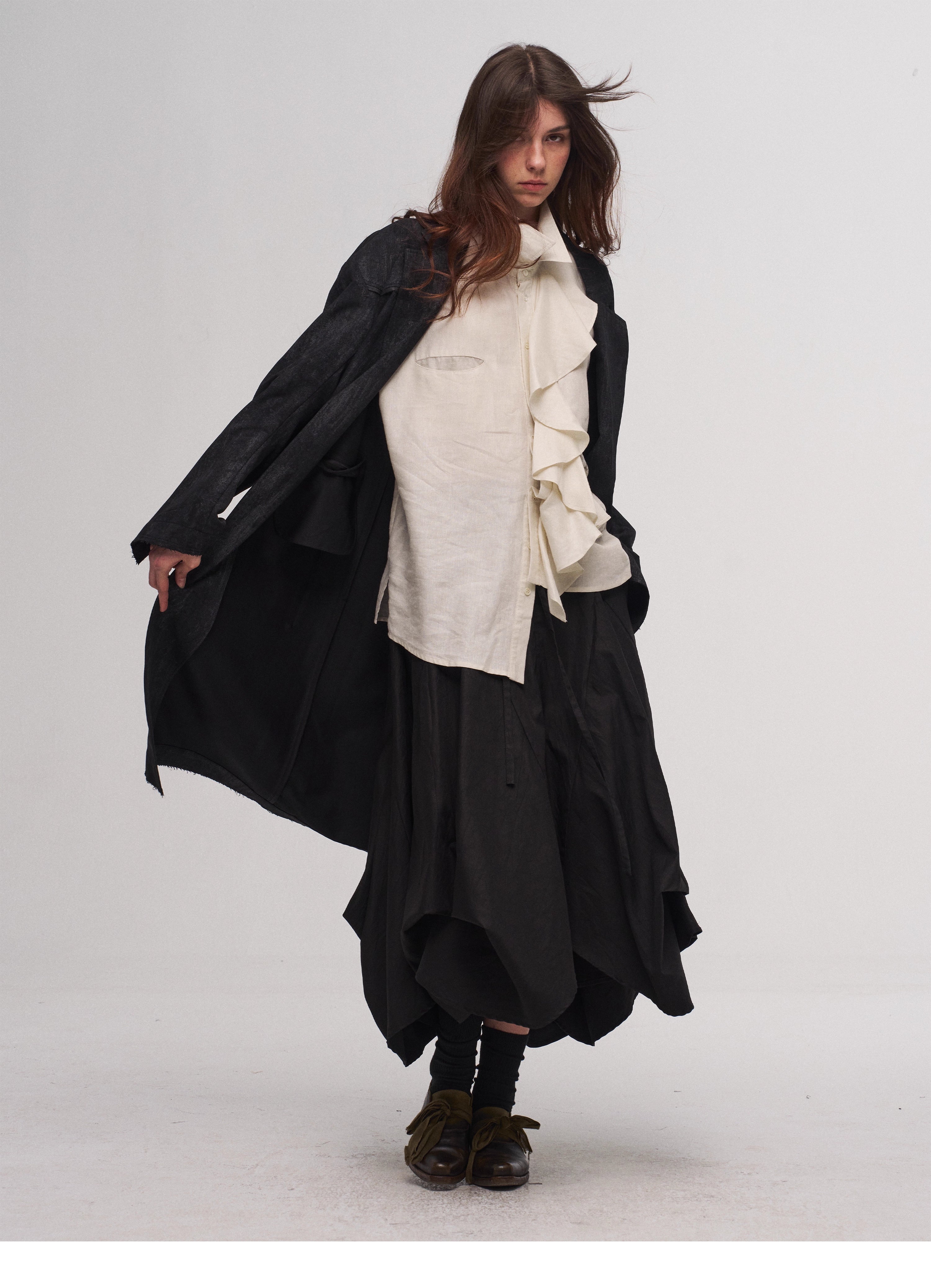 Tulip Skirt in Black Ink