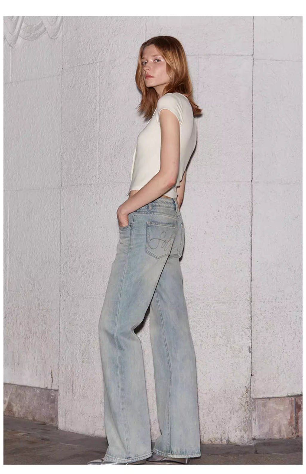 Asymmetric Snap-Front Baby Tee