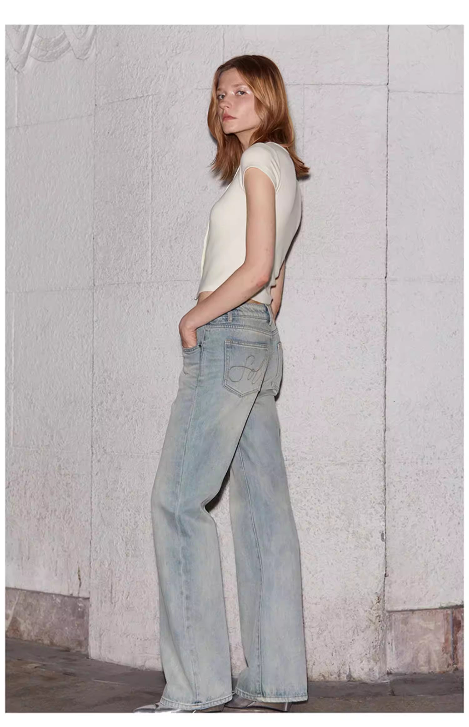 Asymmetric Snap-Front Baby Tee