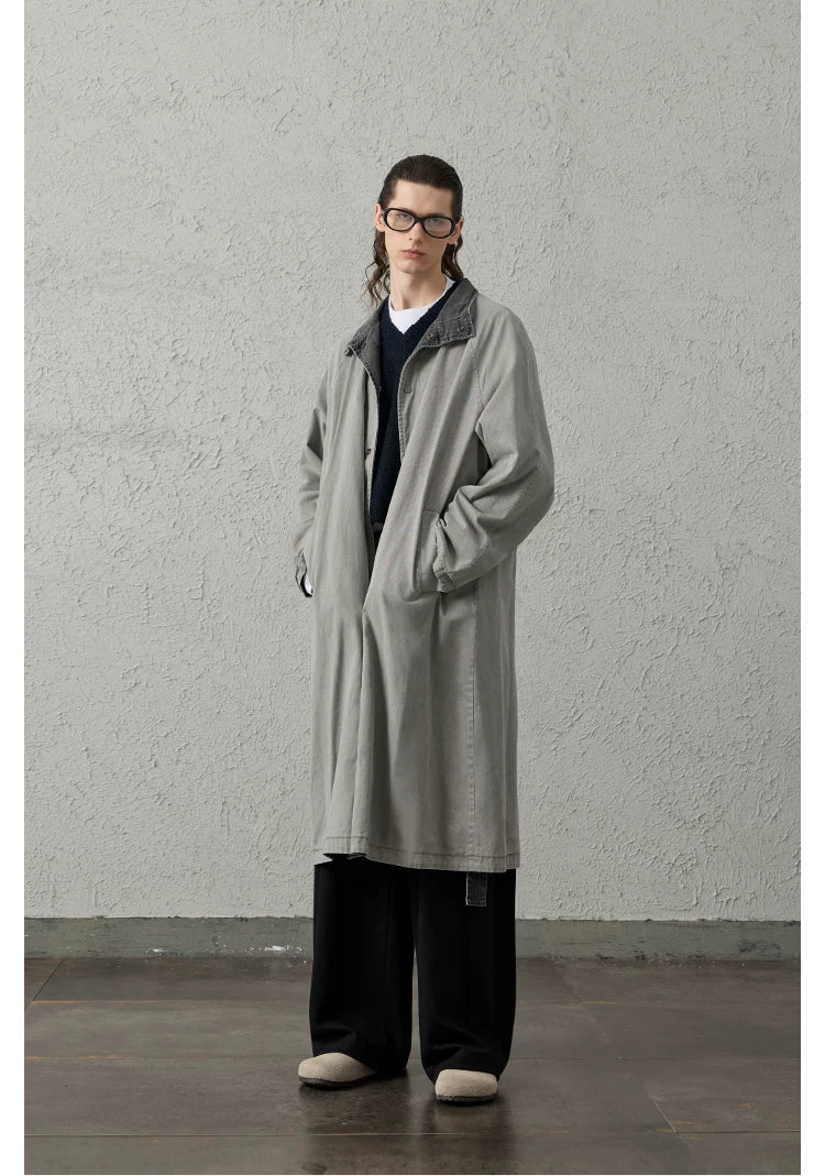 Mineral Wash Reversible Coat Jacket