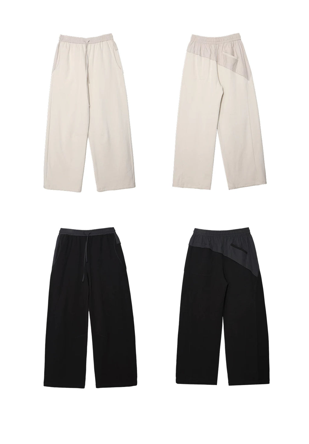 Hybrid Reconstructed Wide-Leg Sweatpants