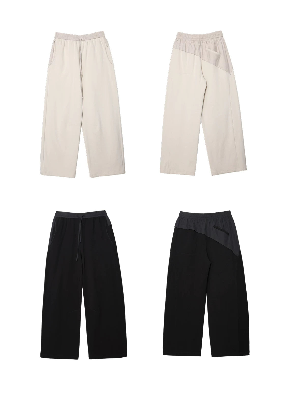 Hybrid Reconstructed Wide-Leg Sweatpants