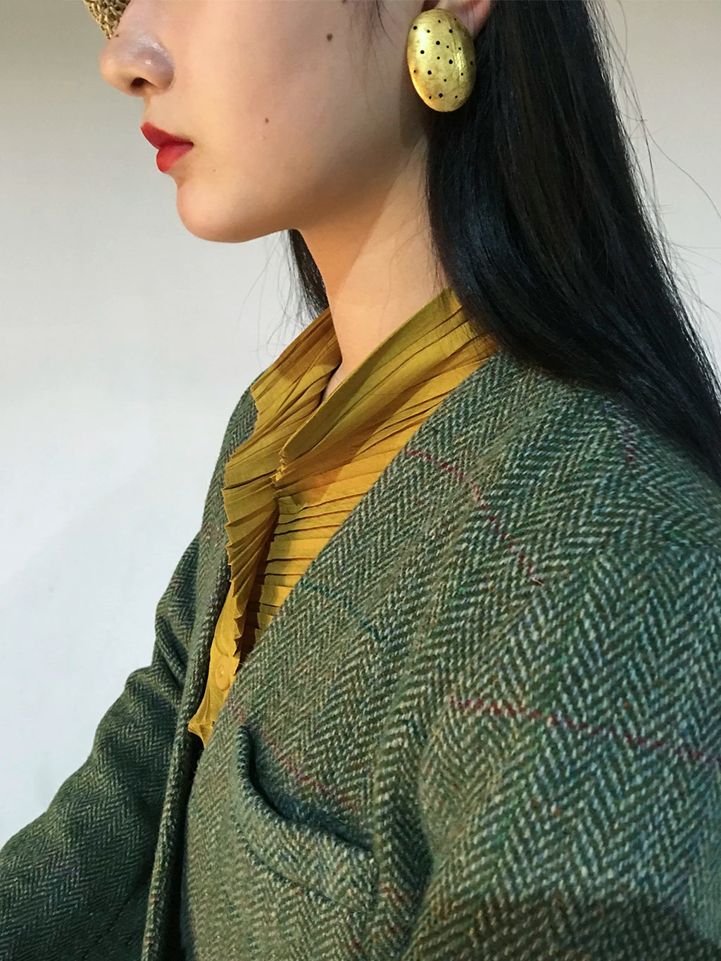 Aureate Exoskeleton Pleat Shirt