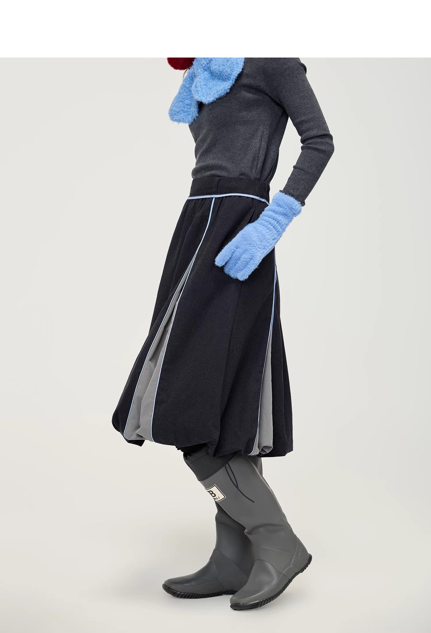 Tulip Bubble Hem Skirt