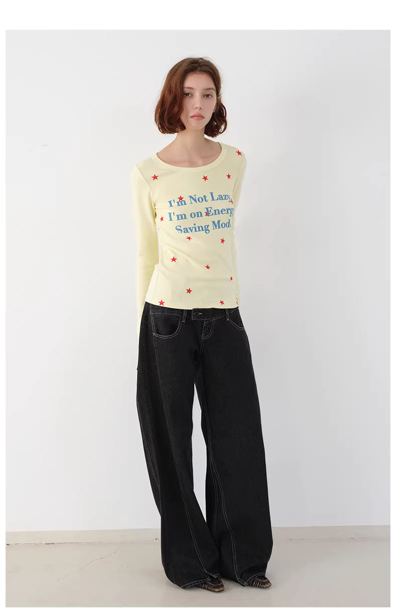 Double Waisted Tapered Jean