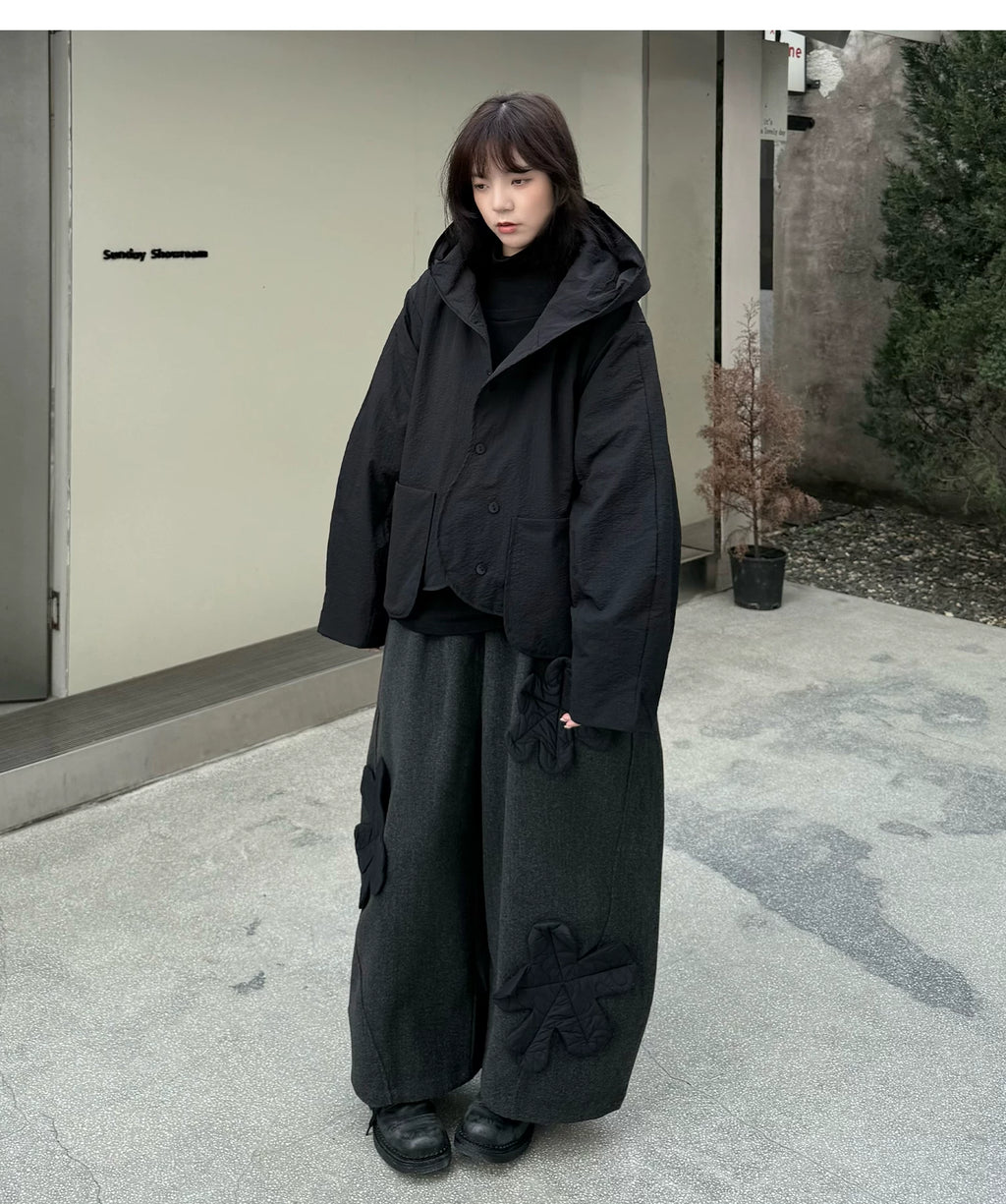 Shadow Hooded Quilted Jacket