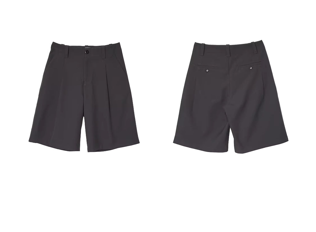 Interval Longline Pleated Suit Shorts