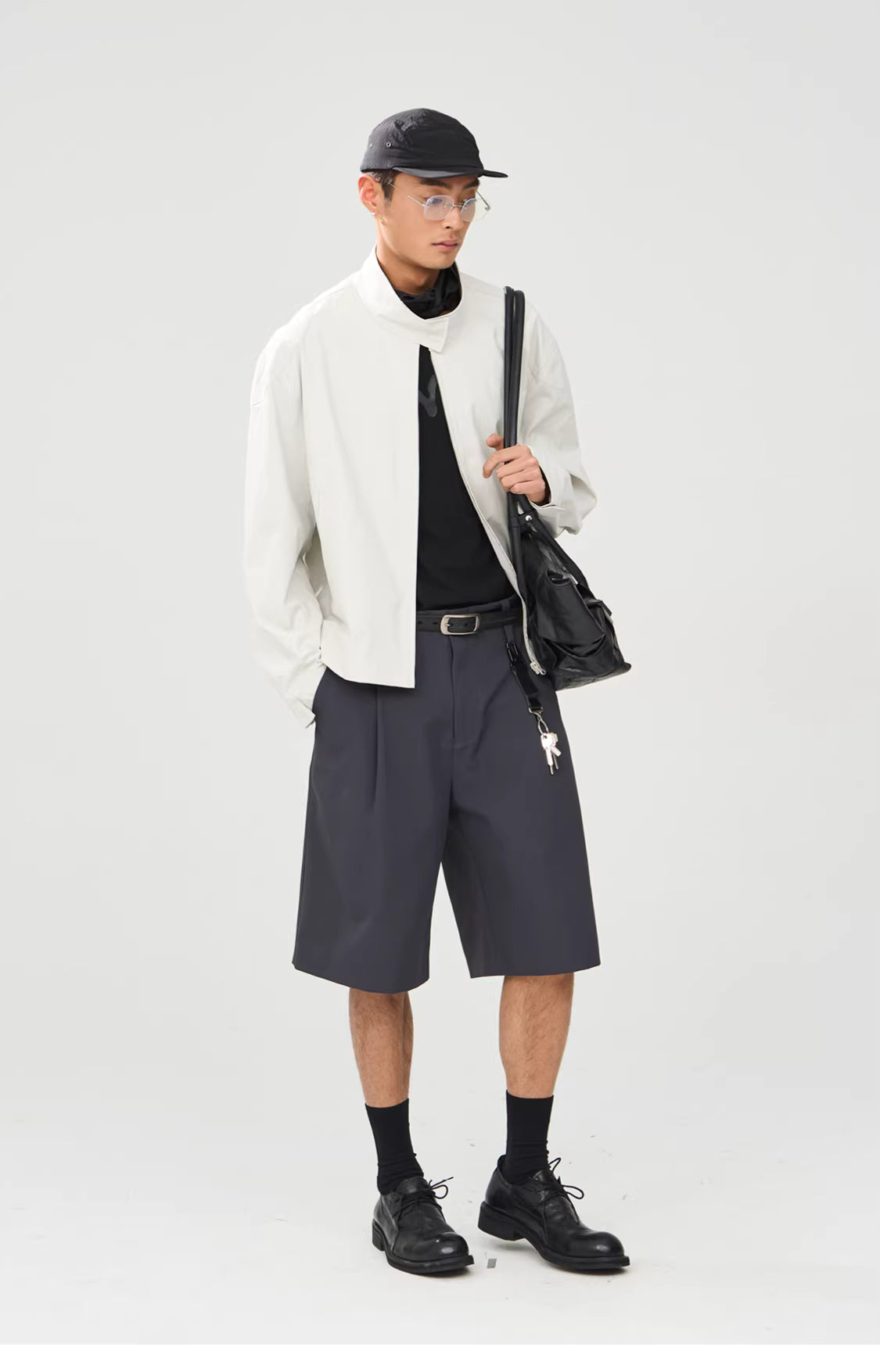 Interval Longline Pleated Suit Shorts