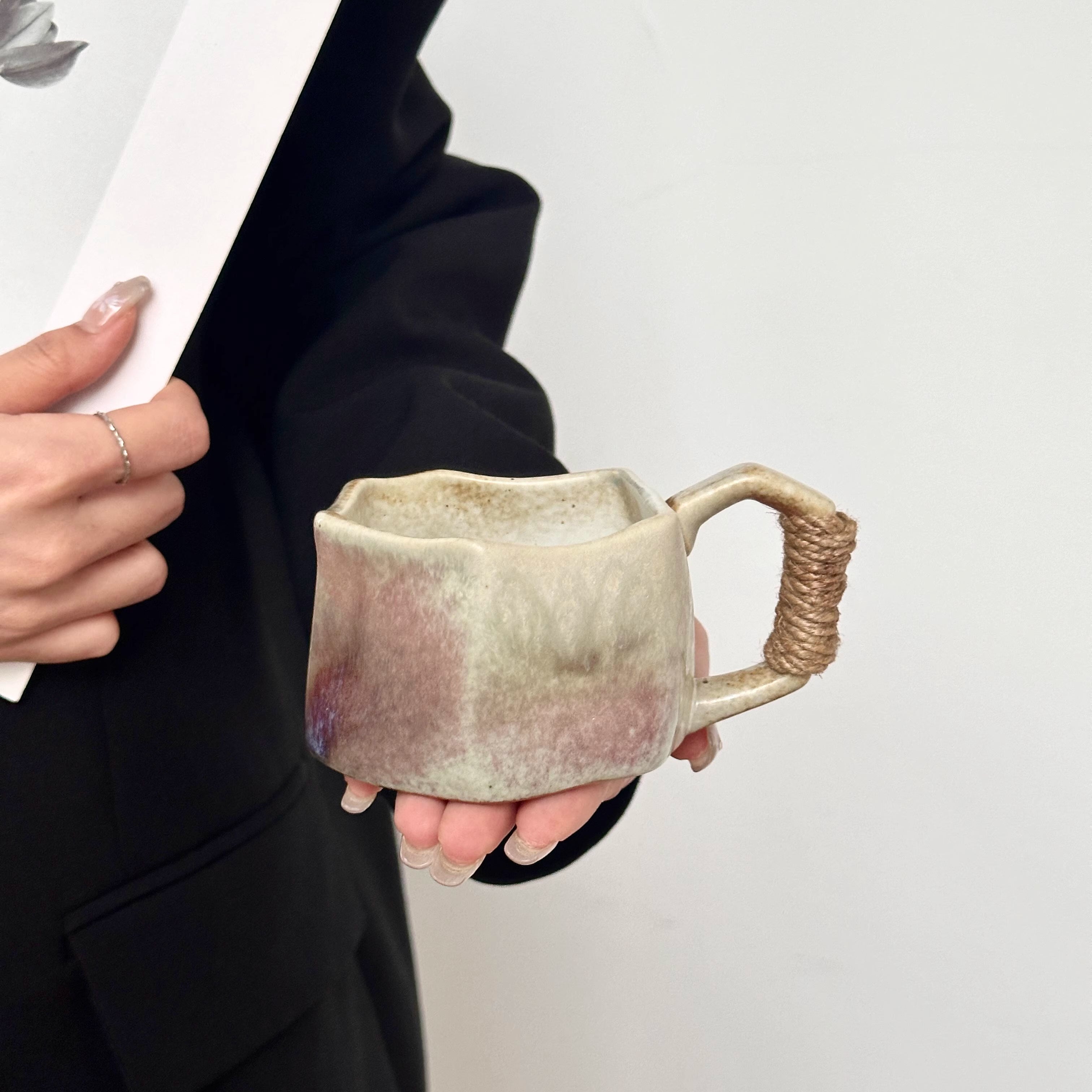Sculptural Glazed Mug