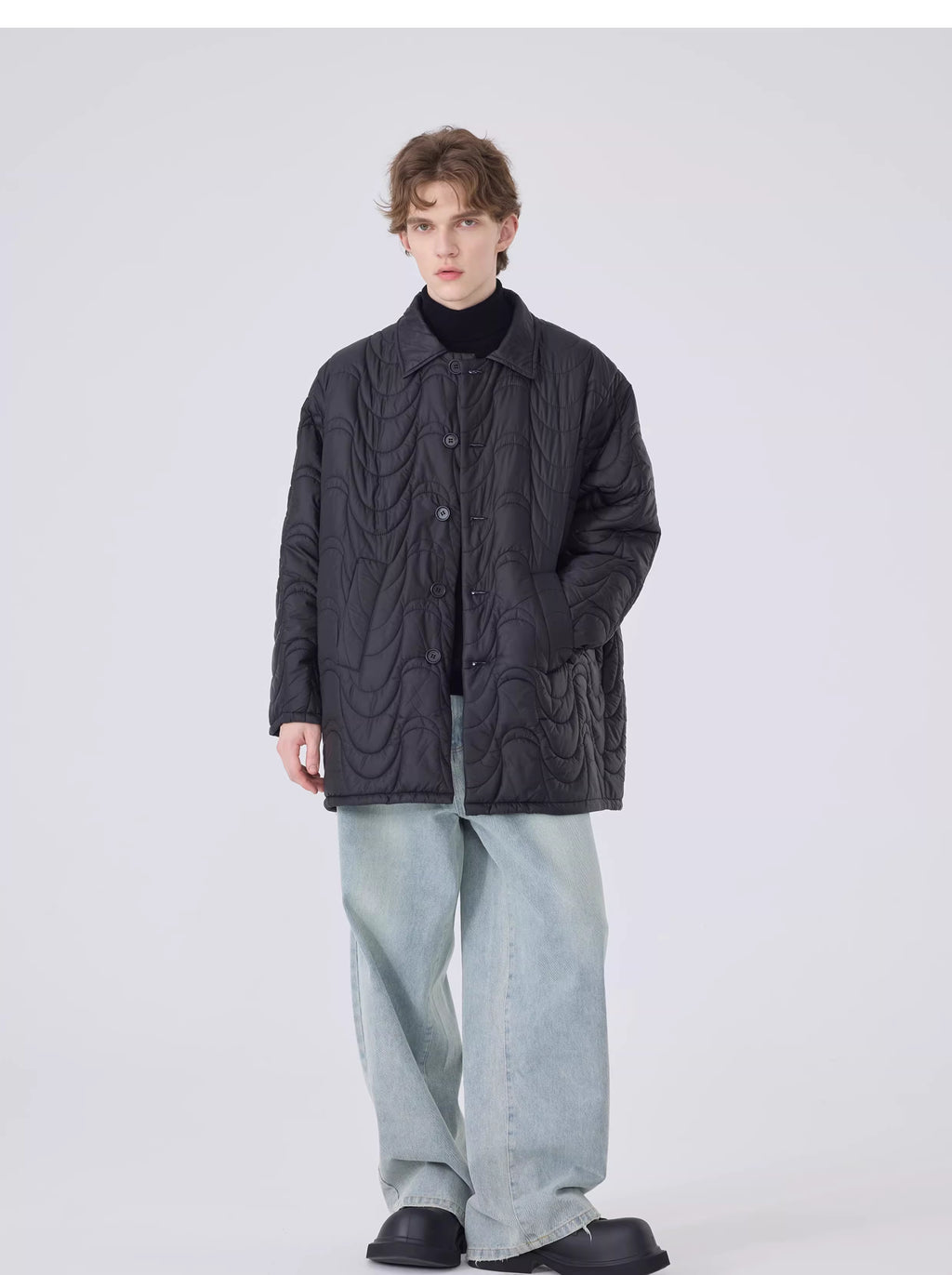 Obsidian Tide Quilted Parka