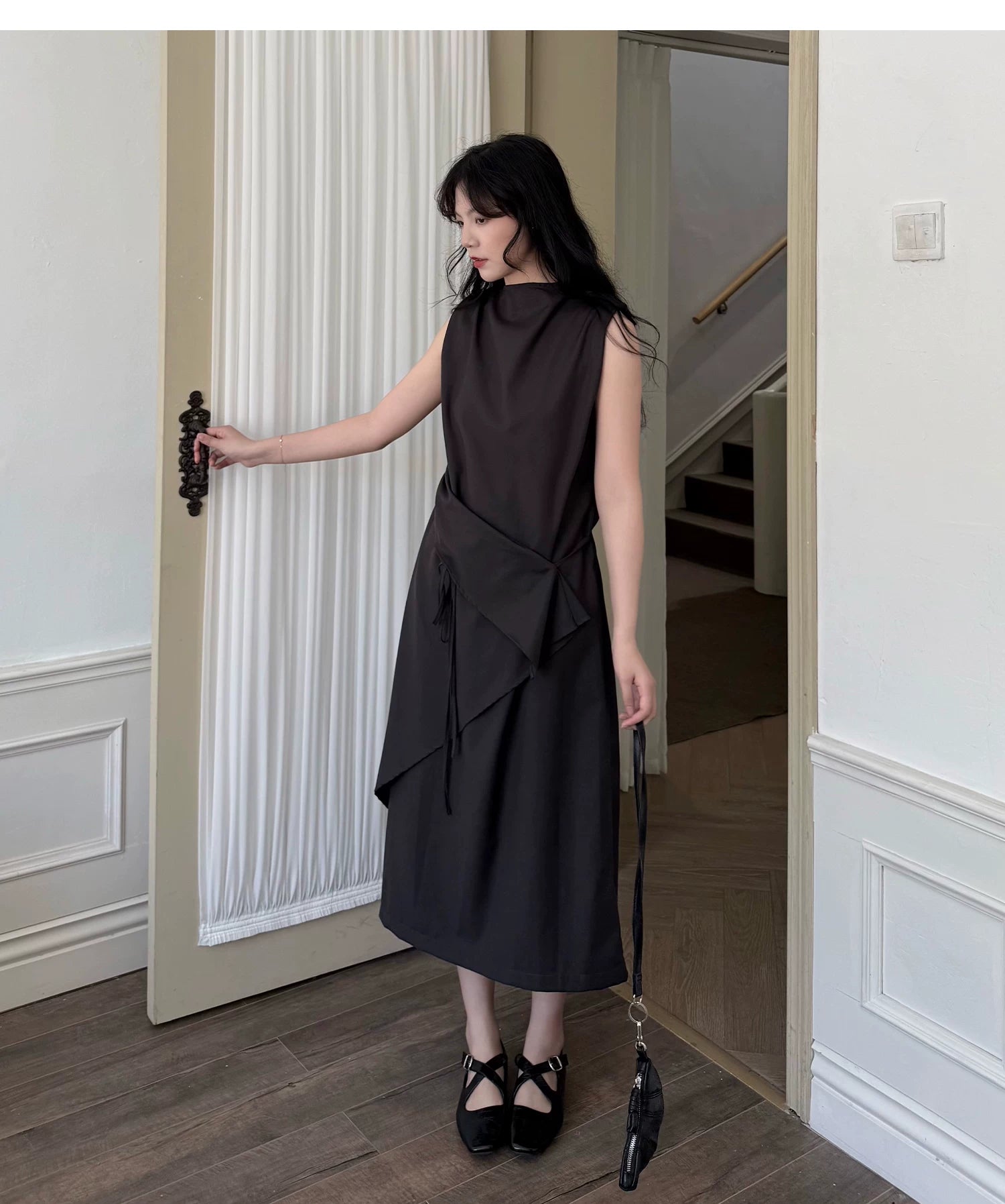 Foldline Wrap Dress