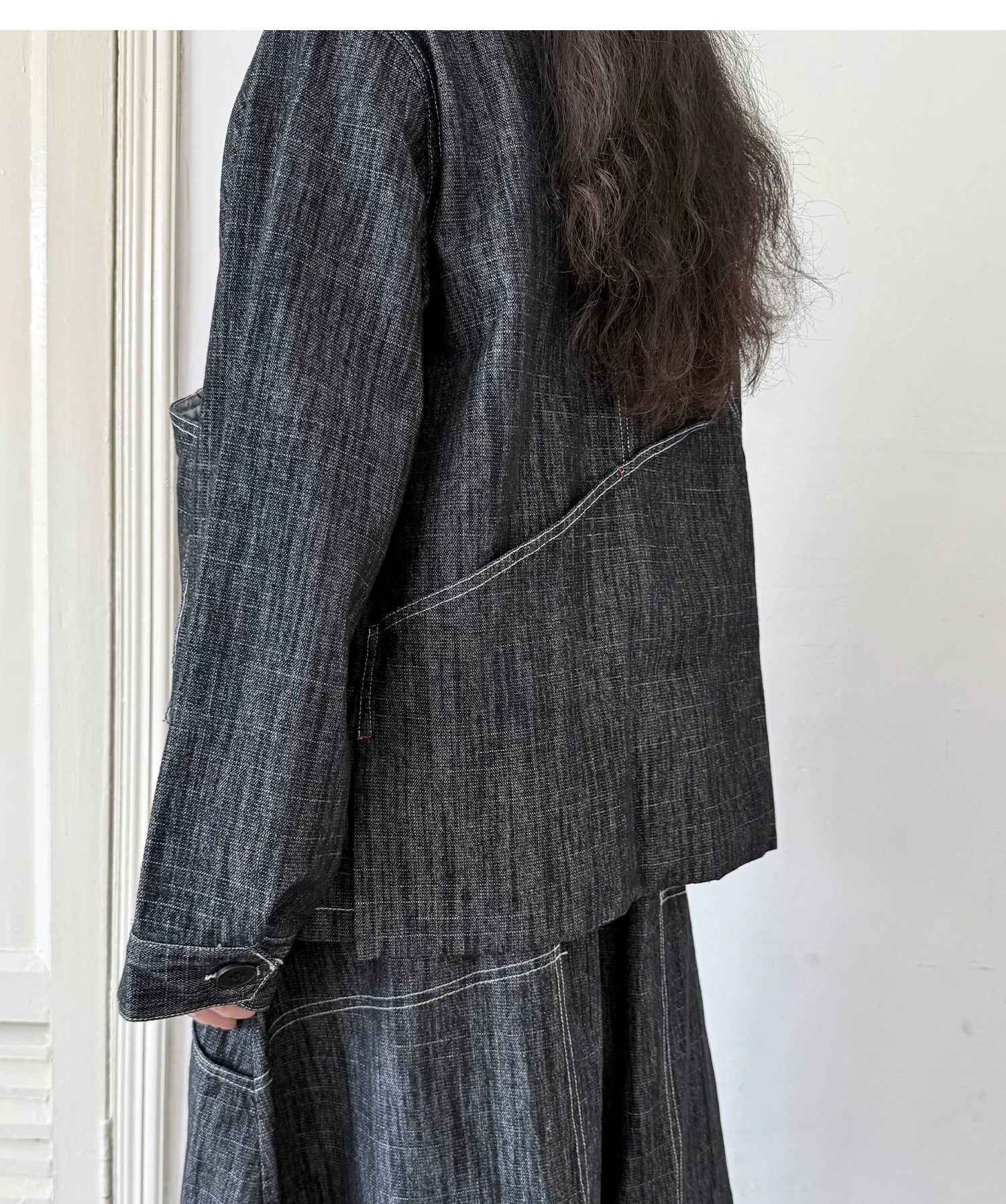 Petal Drift Button-Up Jacket