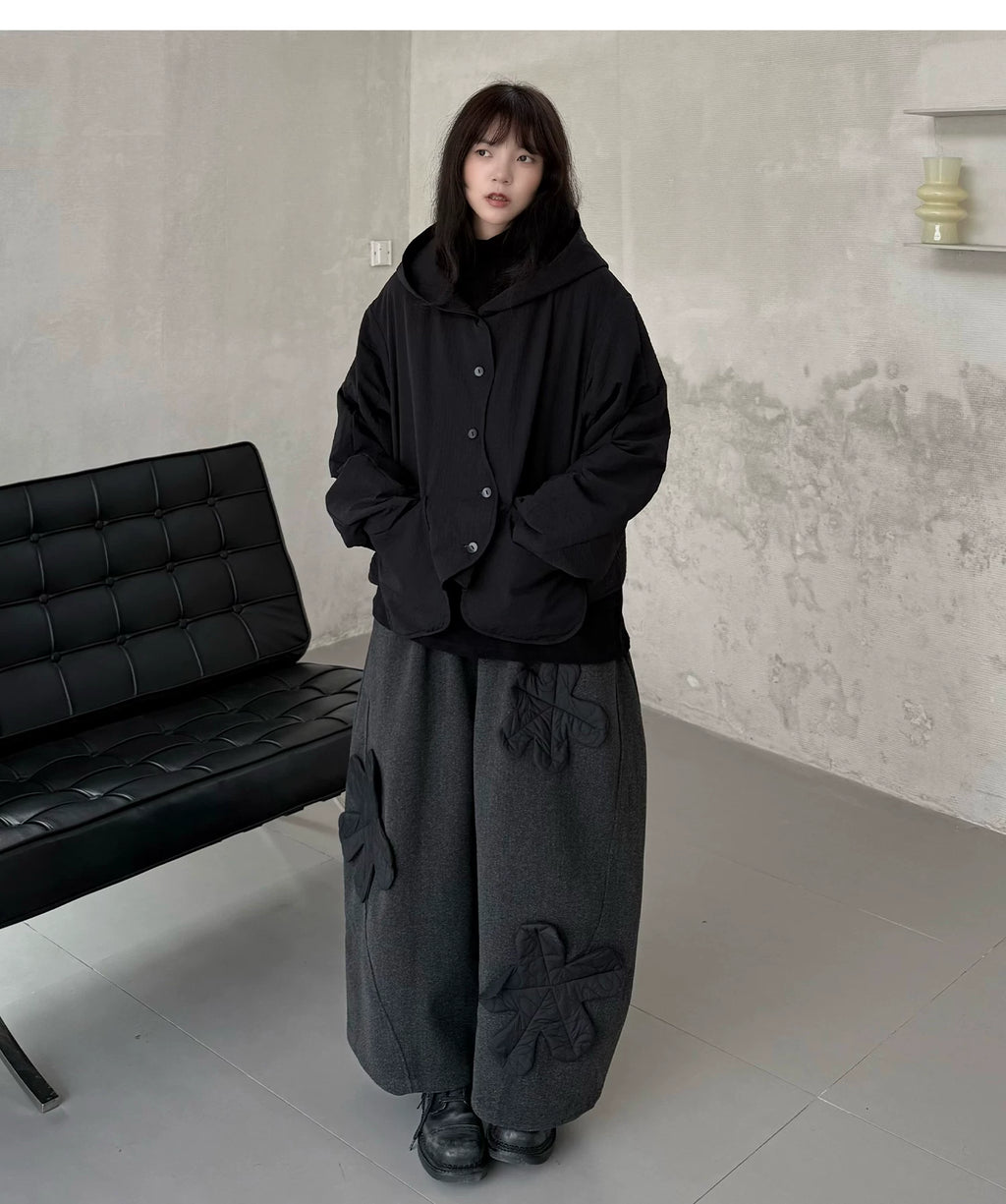 Shadow Hooded Quilted Jacket