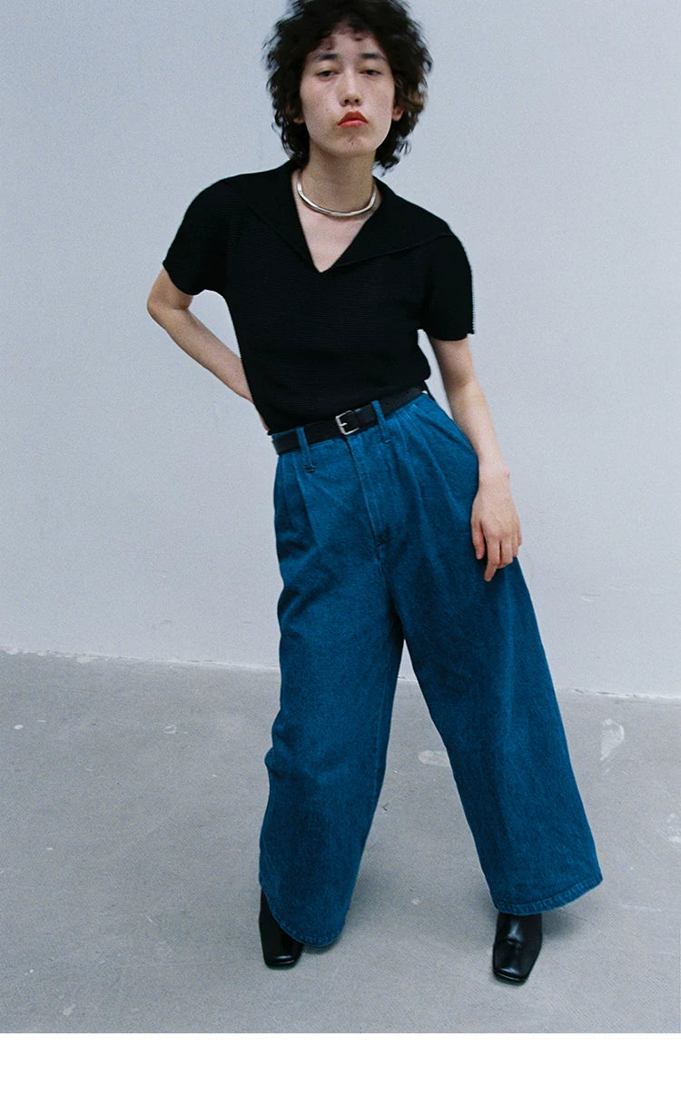 Micro-Piqué Polo Top