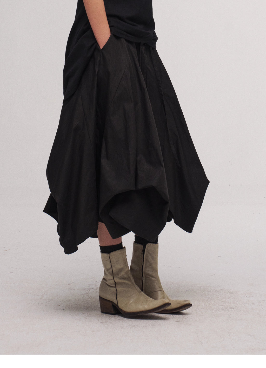 Tulip Skirt in Black Ink