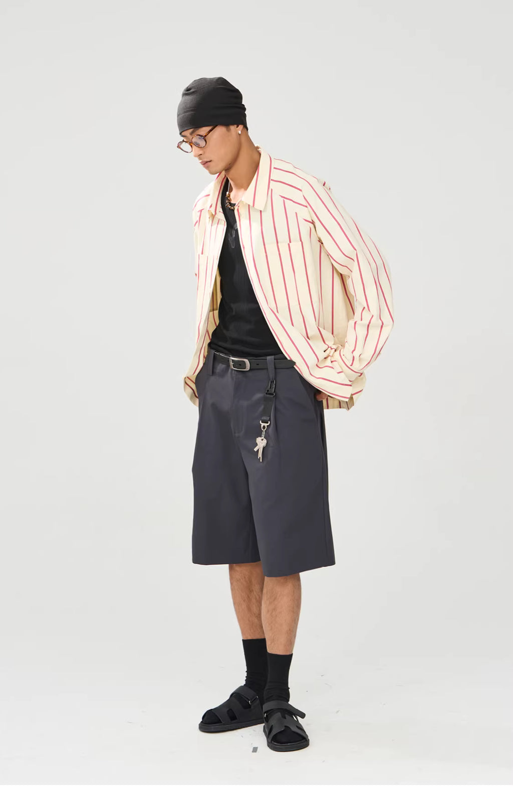 Interval Longline Pleated Suit Shorts