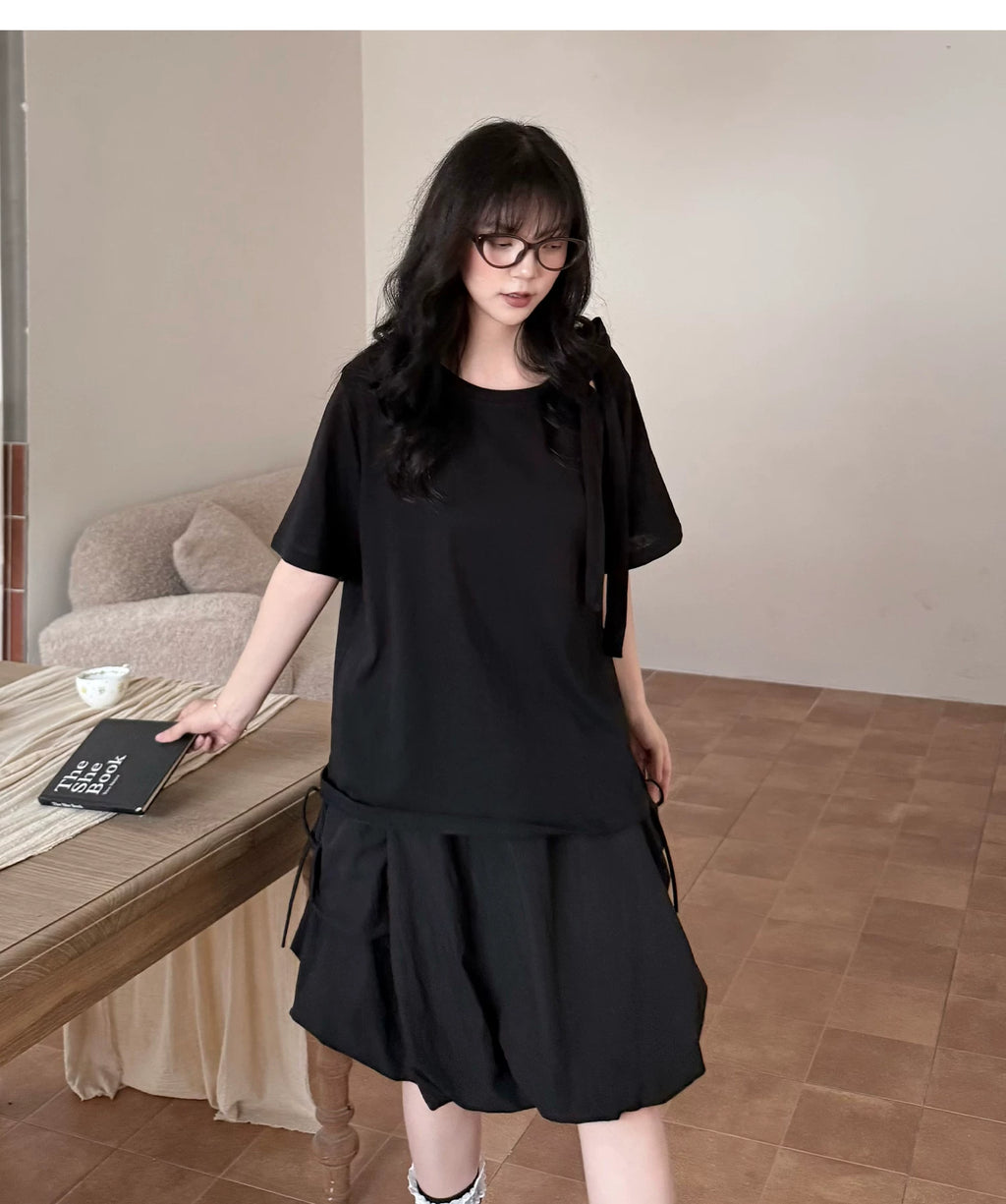 Flower Bud A-Line Skirt