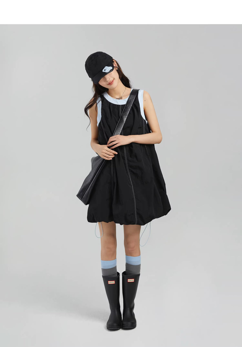 Technical Stitch Parachute Dress