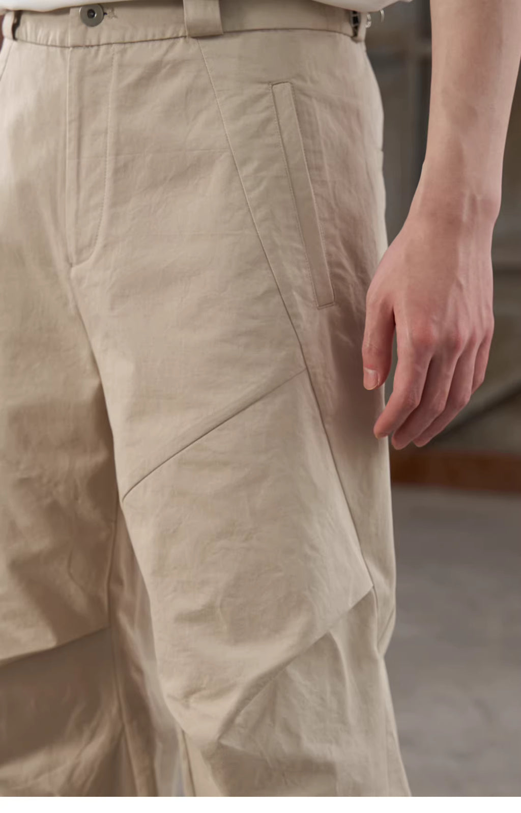 Spiral-Shell Geometric Trouser
