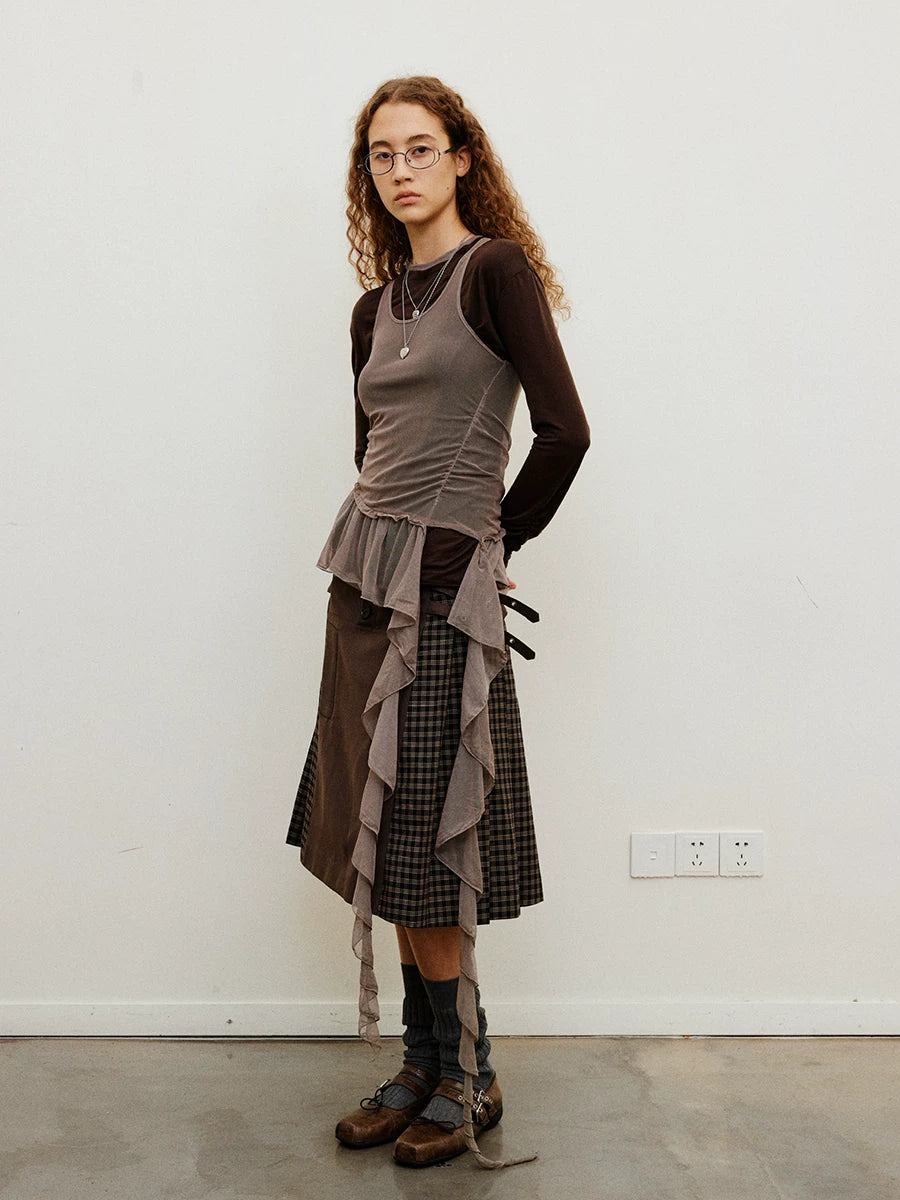 Veilfall Ruffle Tank