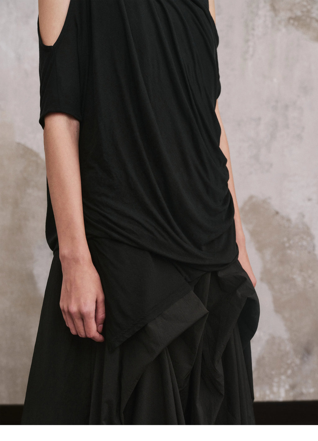 Cold-Shoulder Drape Top