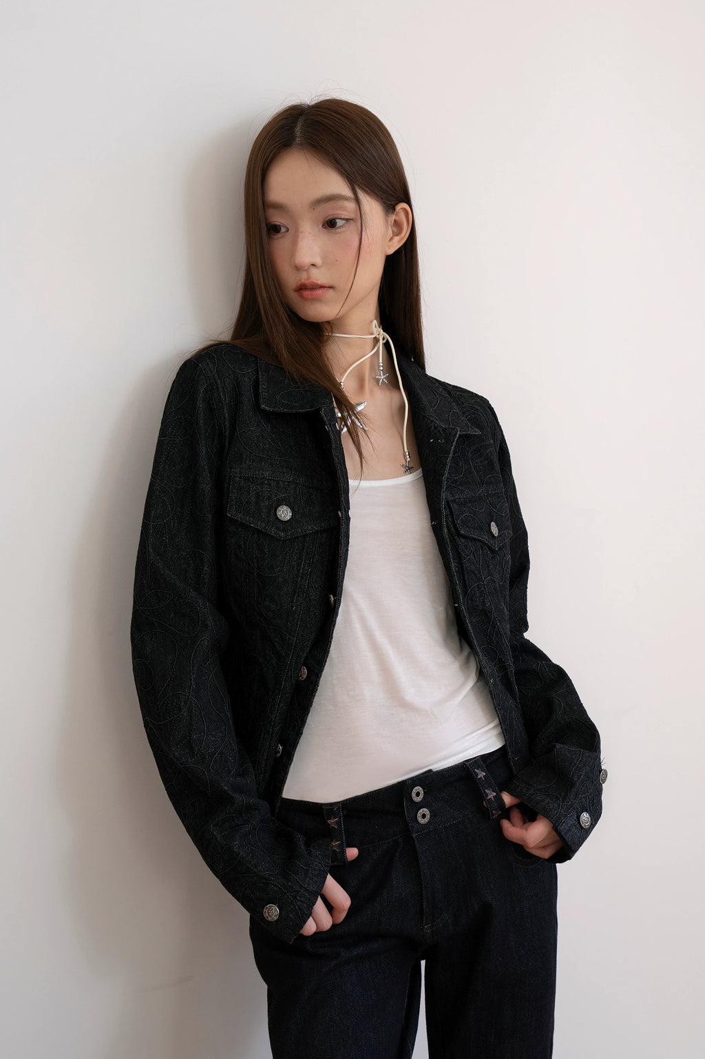 Phantom Stitch Denim Jacket