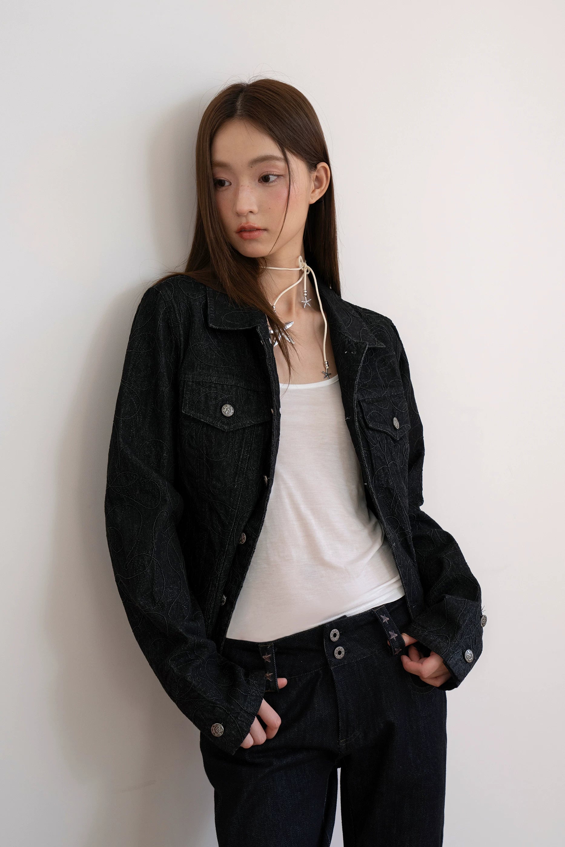 Phantom Stitch Denim Jacket