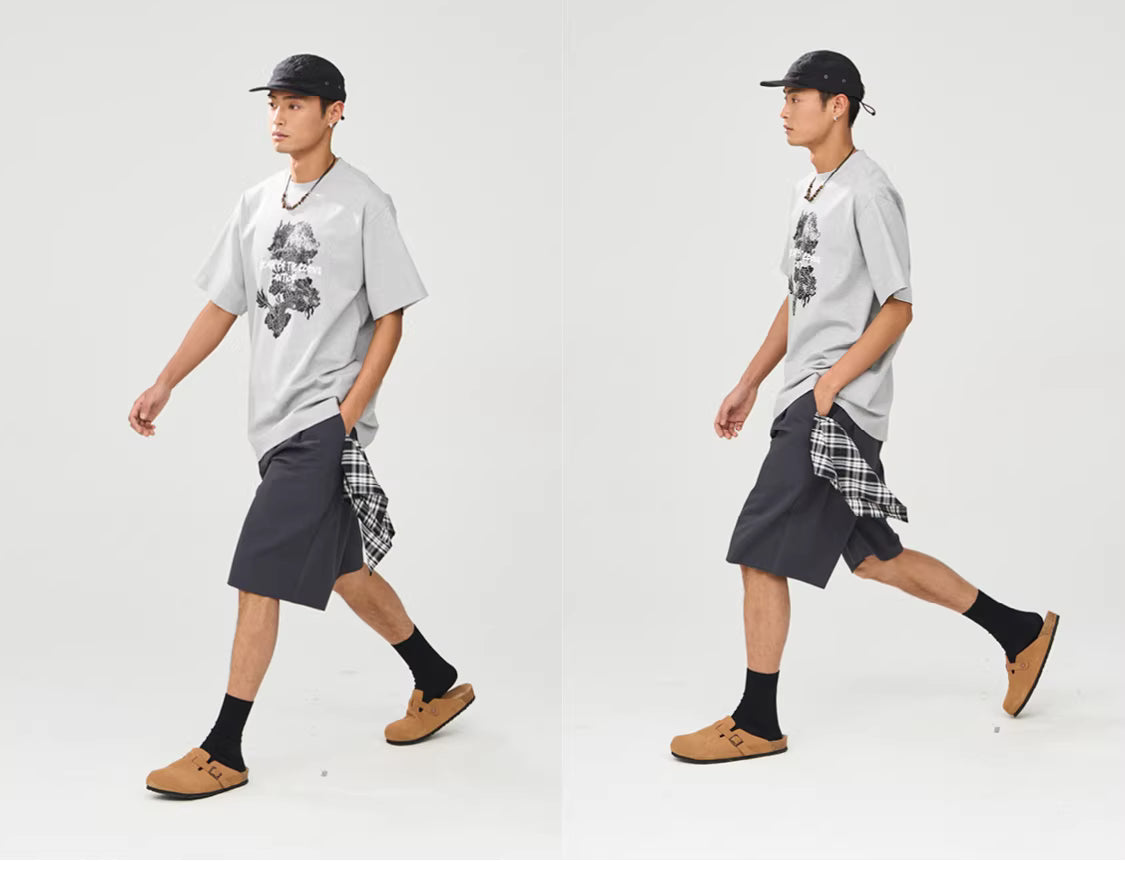 Interval Longline Pleated Suit Shorts