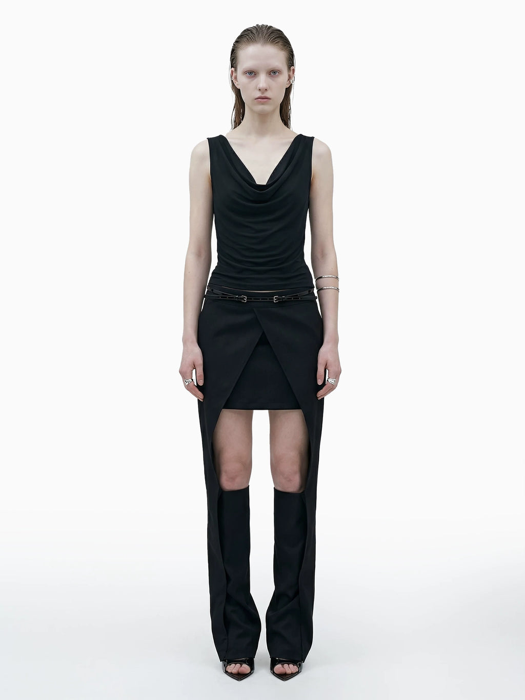 Séances De Travail Segmented Skirt Trousers
