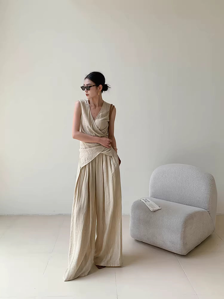 Crinkle-Plissé Wrap Ensemble