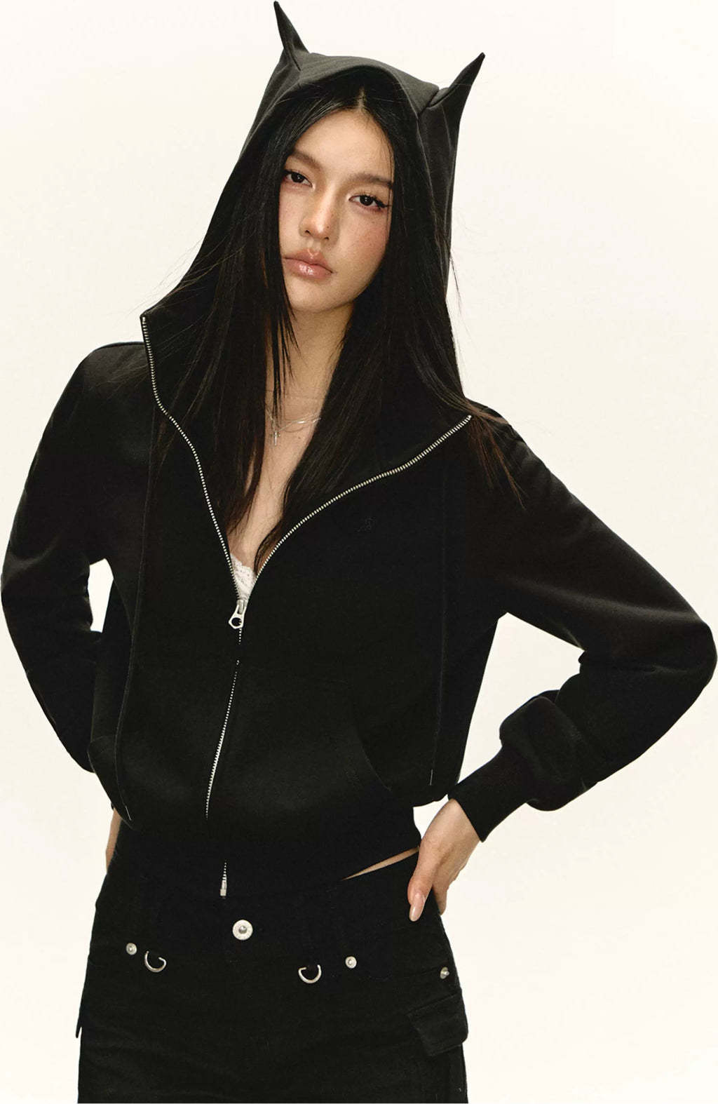 Secret Minx Zip-Up Hoodie