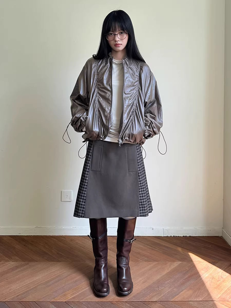 Kinetic Sheen Technical Shell Bomber Jacket