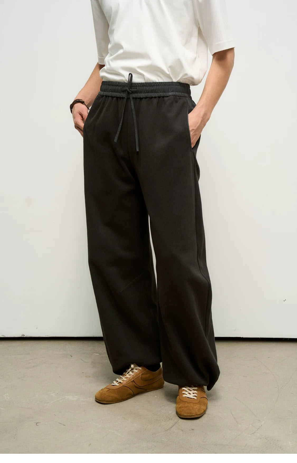 Hybrid Reconstructed Wide-Leg Sweatpants