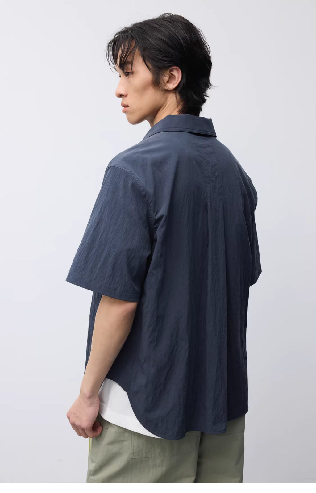 Crinkle Zip Overshirt